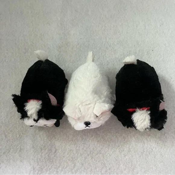 Set of 3 Dog Tsum Tsum Japan Disney Store French Bulldog Piglet Goofy - Picture 3 of 8